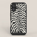Onyx Ferns: Black & White Matisse Edition iPhone Case Gallery Image 1