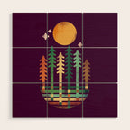 Night in the wood Wood Wall Art Gallery Image 1