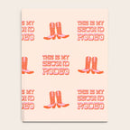 This is My Second Rodeo (pink and orange old west letters) Notebook Gallery Image 4