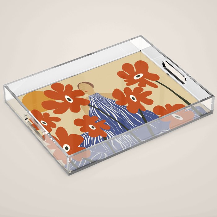 Floral fairy fashion  Acrylic Tray Gallery Image 1