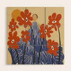 Floral fairy fashion  Wood Wall Art Gallery Image 1