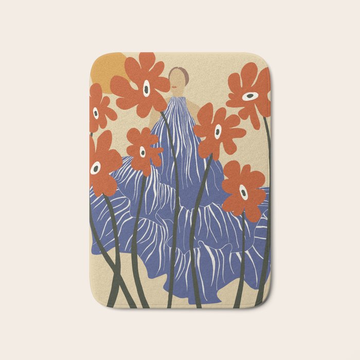Floral fairy fashion  Bath Mat Gallery Image 1