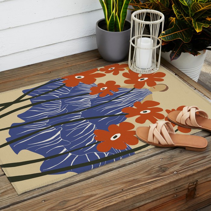 Floral fairy fashion  Outdoor Rug Gallery Image 2