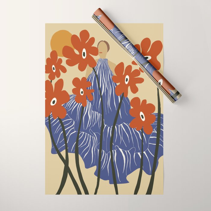 Floral fairy fashion  Wrapping Paper Gallery Image 1