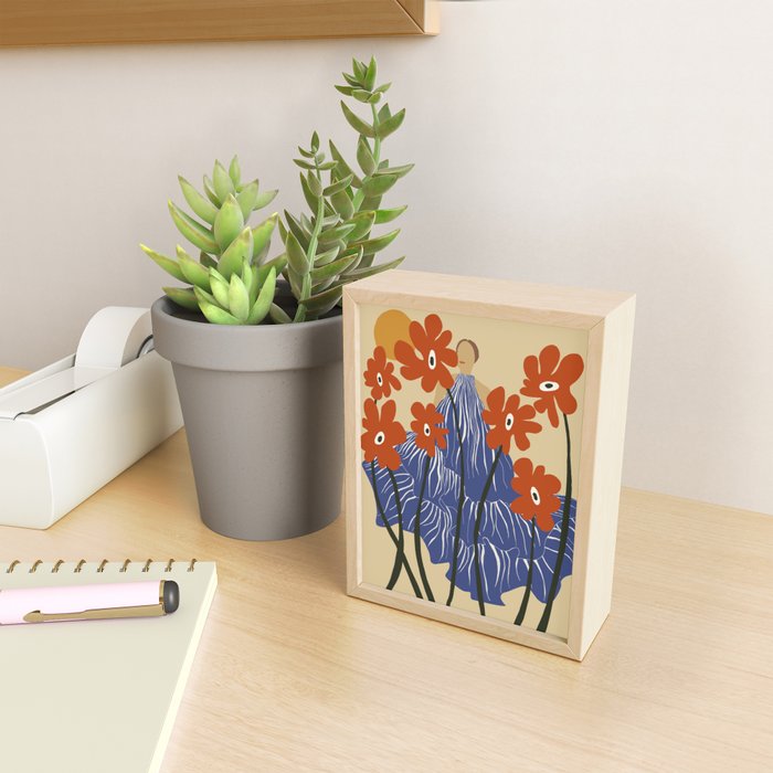 Floral fairy fashion  Mini Art Print Gallery Image 2