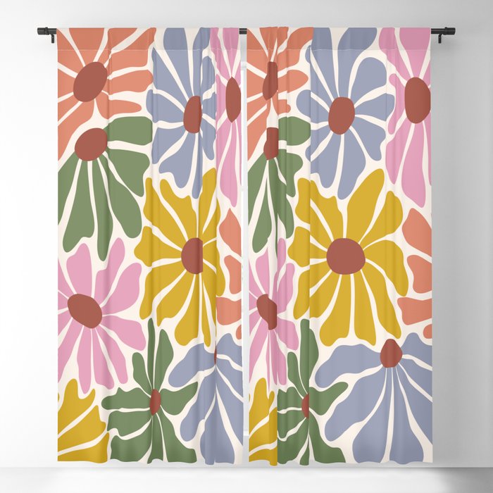 Big Groovy Flower - Vintage Window Curtain Gallery Image 1