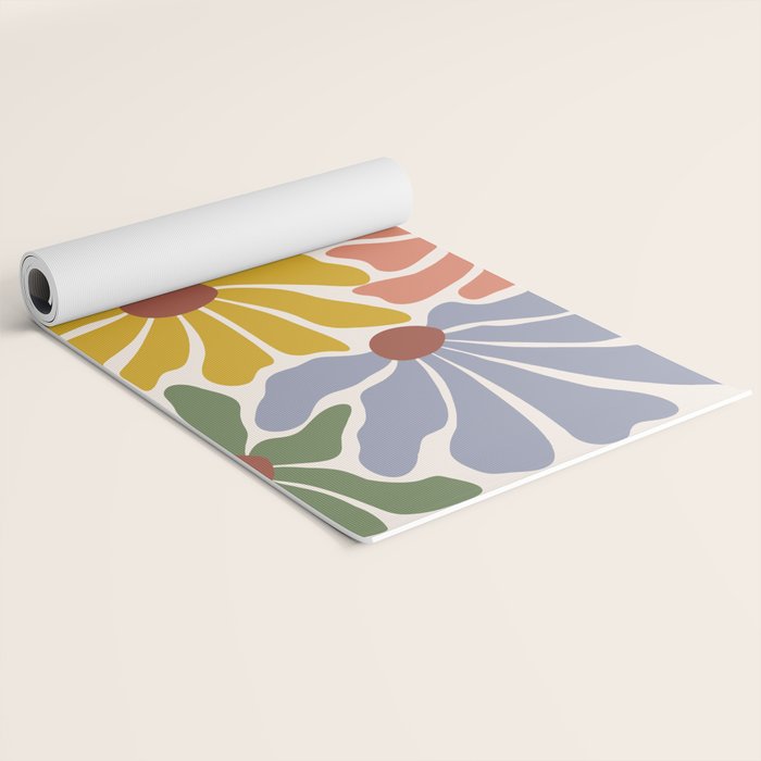 Big Groovy Flower - Vintage Yoga Mat Gallery Image 2