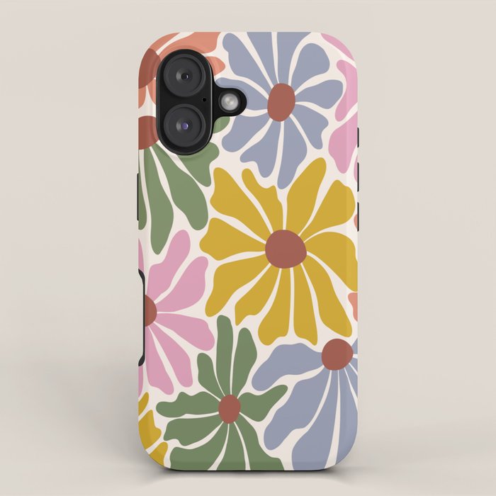 Big Groovy Flower - Vintage iPhone Case Gallery Image 1