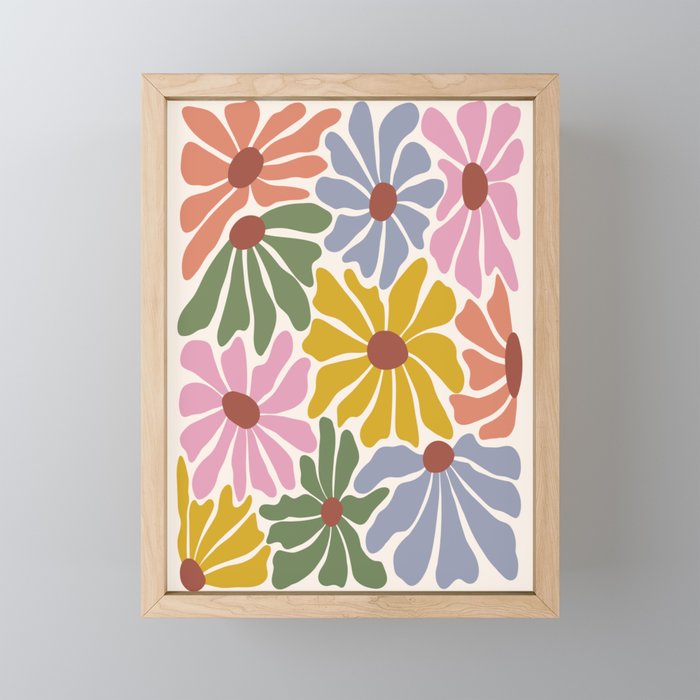 Big Groovy Flower - Vintage Mini Art Print Gallery Image 1