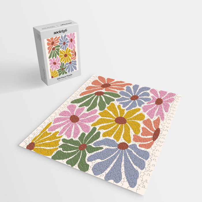 Big Groovy Flower - Vintage Jigsaw Puzzle Gallery Image 2