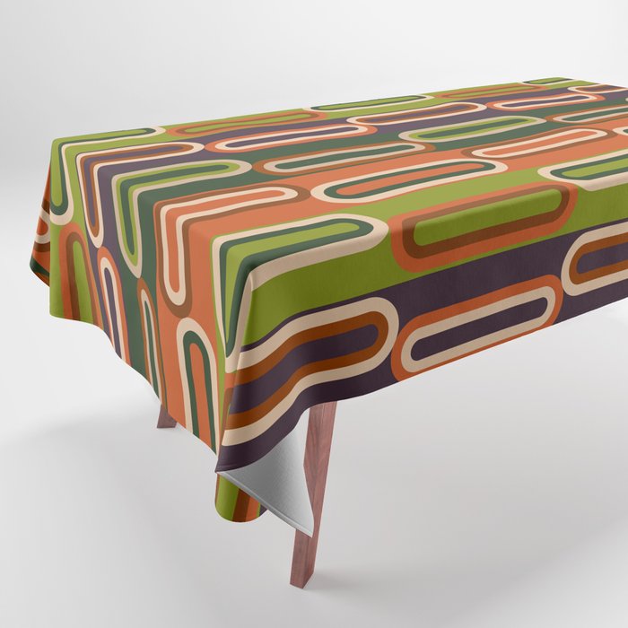 Mid Century Modern Geometry Tablecloth Gallery Image 1