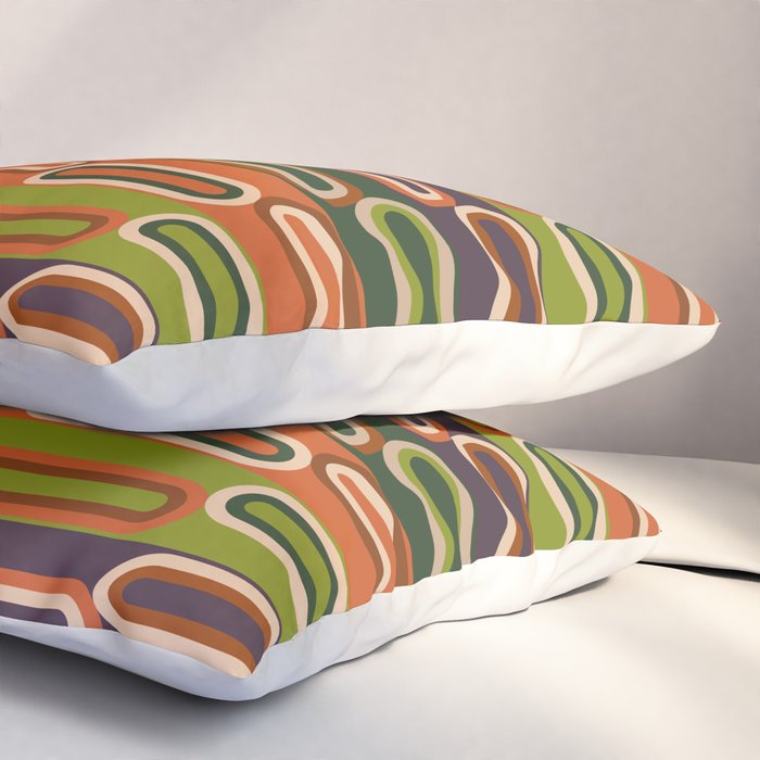 Mid Century Modern Geometry Pillow Sham Gallery Image 3