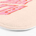 Southern Snark: Bless your heart (bright pink and orange) Bath Mat Gallery Image 3