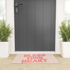 Southern Snark: Bless your heart (bright pink and orange) Welcome Mat Gallery Image 3
