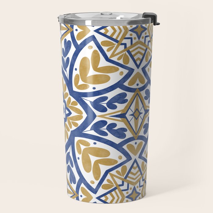 Intricate Ornamentals tiles NS Travel Mug Gallery Image 2