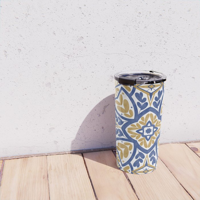 Intricate Ornamentals tiles NS Travel Mug Gallery Image 4