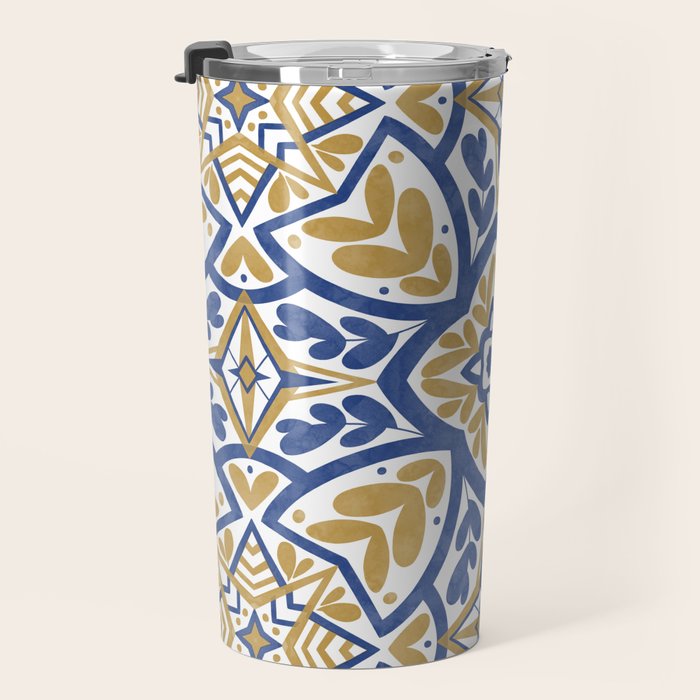 Intricate Ornamentals tiles NS Travel Mug Gallery Image 3