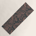 Peacock Dreams - Black & Terracotta Yoga Mat Gallery Image 1