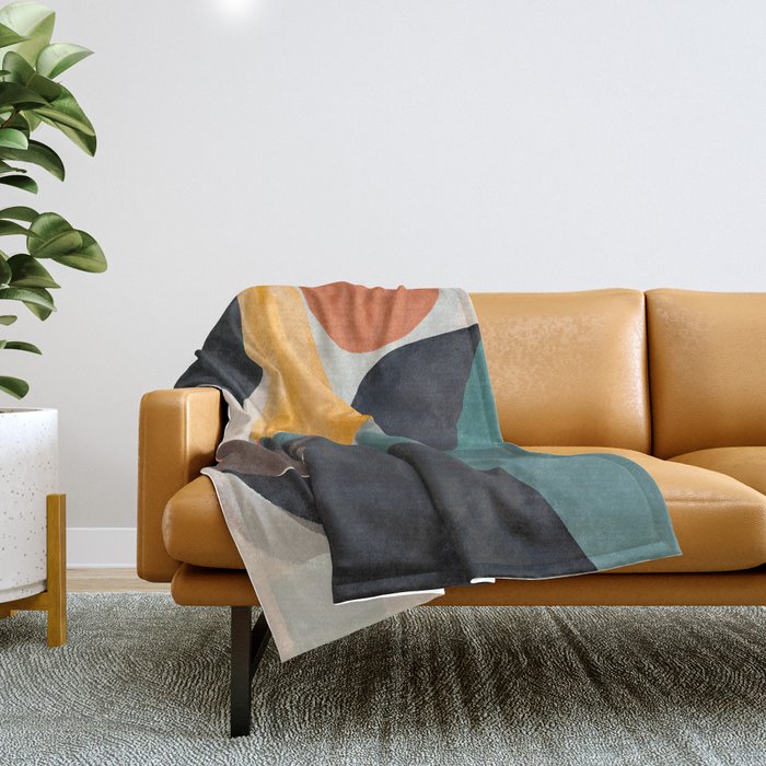 Modern Abstract Art 143 Throw Blanket Gallery Image 1