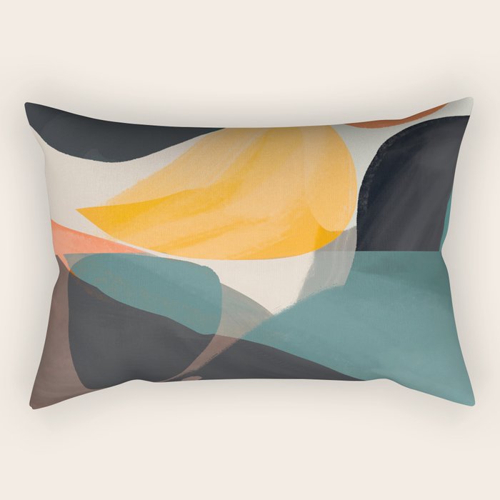 Modern Abstract Art 143 Rectangular Pillow Gallery Image 2