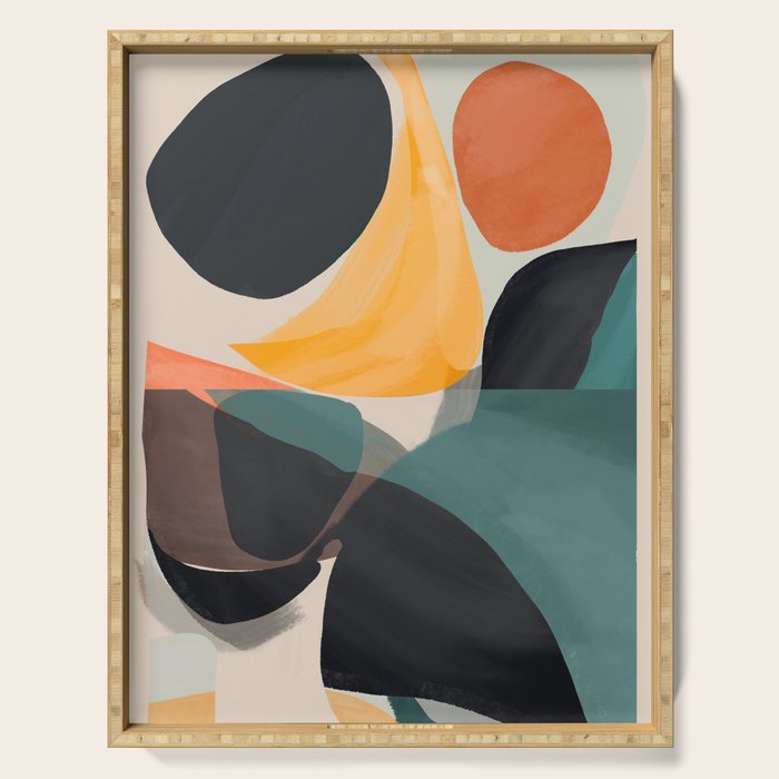 Modern Abstract Art 143 Serving Tray Gallery Image 1