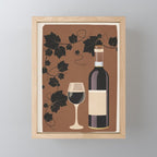 Black Wine 1 Mini Art Print Gallery Image 1