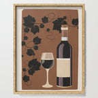 Black Wine 1 Serving Tray Gallery Image 1