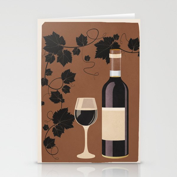 Black Wine 1 Stationery Card Gallery Image 2