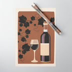 Black Wine 1 Wrapping Paper Gallery Image 1