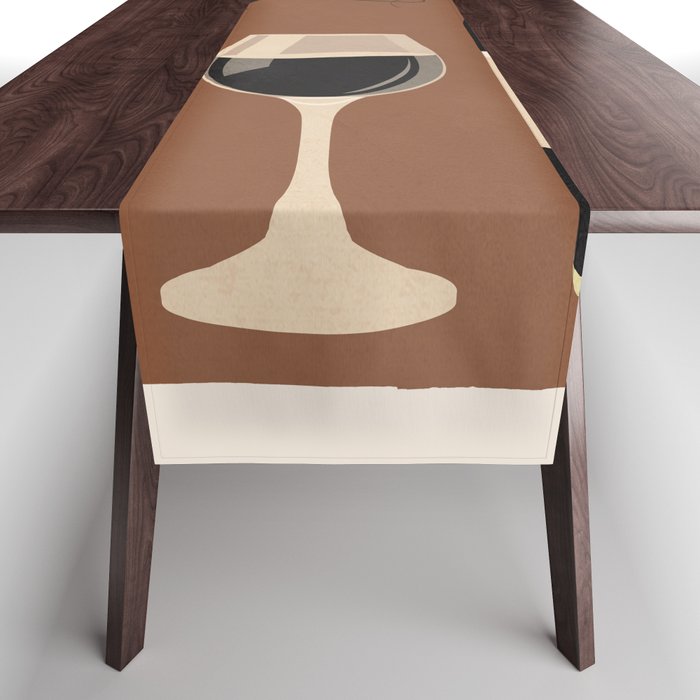 Black Wine 1 Table Runner Gallery Image 1