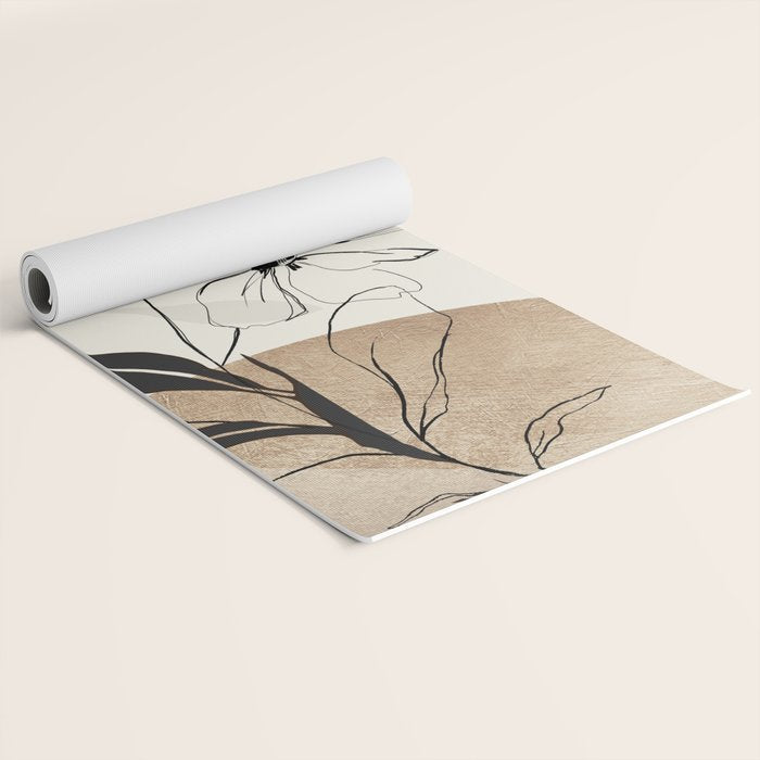 Abstract Art Minimal Flowers 3 Yoga Mat Gallery Image 2