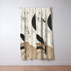 Abstract Art Minimal Flowers 3 Window Curtain Gallery Image 3