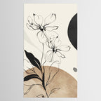 Abstract Art Minimal Flowers 3 Tablecloth Gallery Image 2