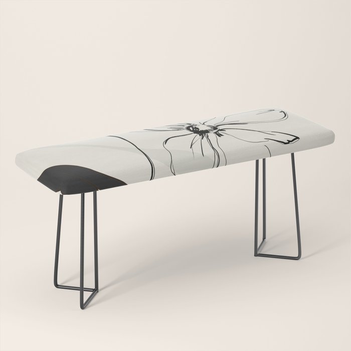 Abstract Art Minimal Flowers 3 Bench Gallery Image 1