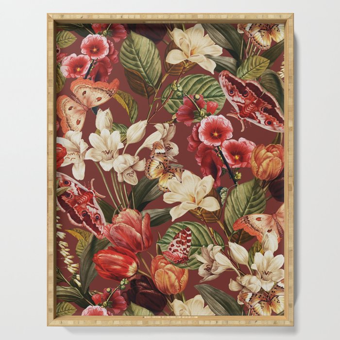 Moths and Butterflies IV Serving Tray Gallery Image 1