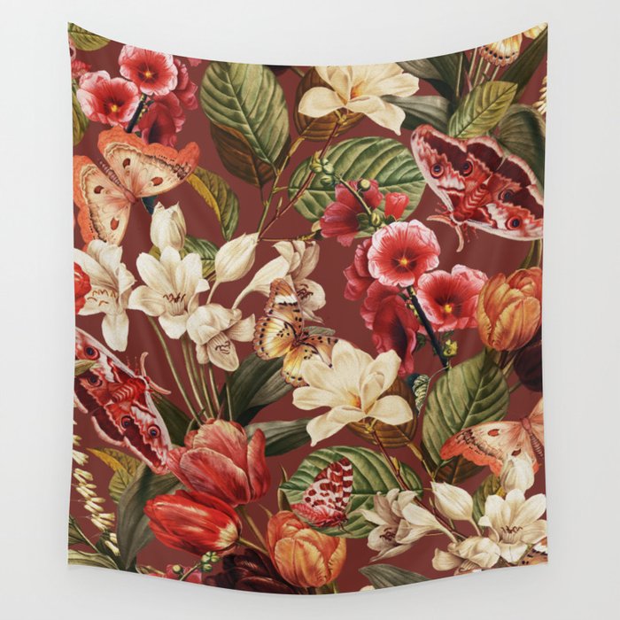 Moths and Butterflies IV Wall Tapestry Gallery Image 1