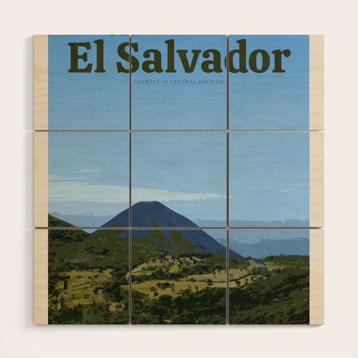 Visit El Salvador Wood Wall Art Gallery Image 1