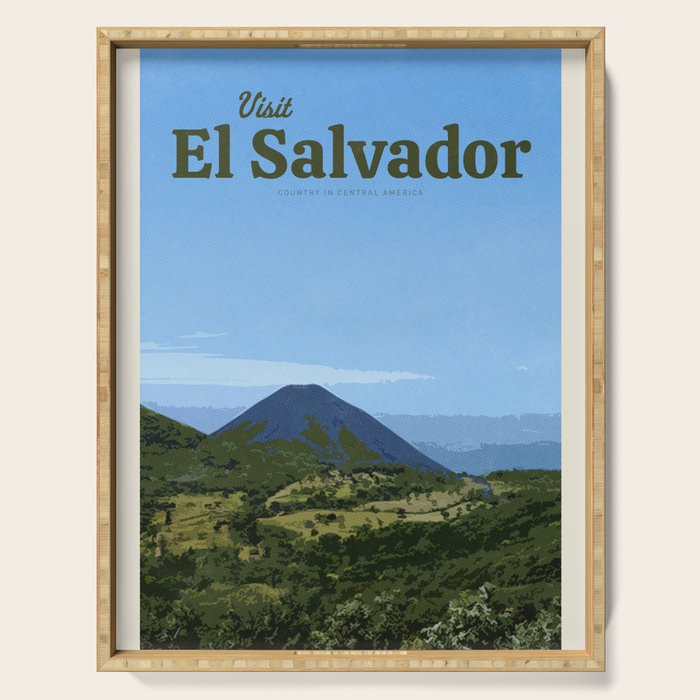 Visit El Salvador Serving Tray Gallery Image 1