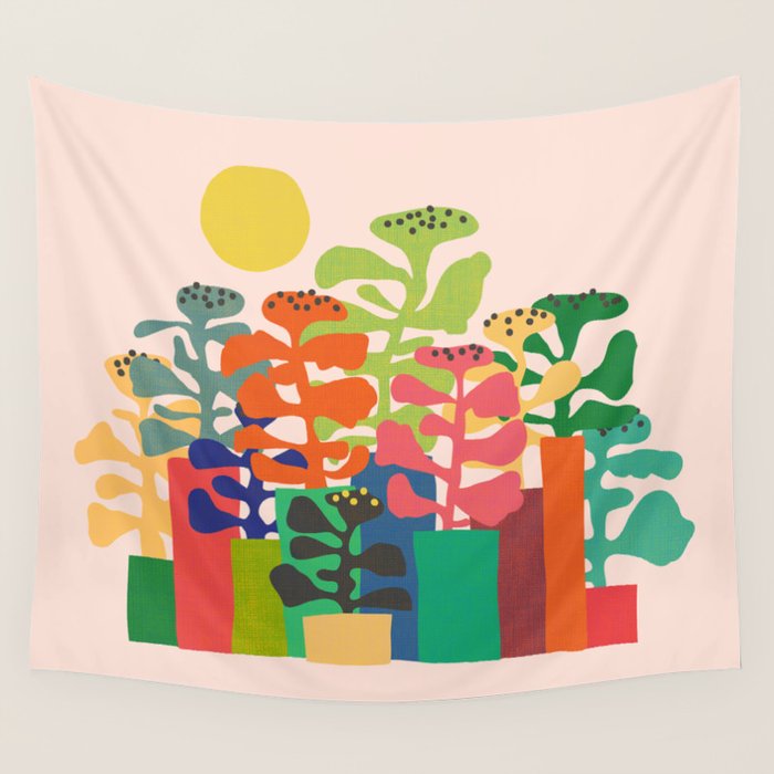 Plants market Wall Tapestry Gallery Image 4