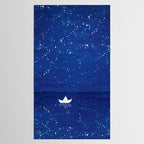 Zen sailing, ocean, stars Tablecloth Gallery Image 2