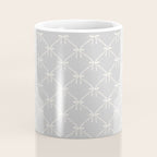 Bows & Ribbons Pattern LX Light Grey Coffee Mug Gallery Image 4