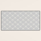 Bows & Ribbons Pattern LX Light Grey Desk Mat Gallery Image 3