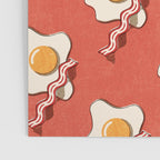 FAST FOOD / Egg and Bacon - pattern Poster Gallery Image 3