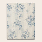 Rustic vintage bohemian blue white stripes elegant floral Notebook Gallery Image 4