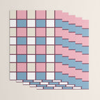 Soft Retro Grid Pattern Wrapping Paper Gallery Image 3