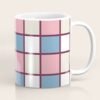 Soft Retro Grid Pattern Coffee Mug Gallery Image 1