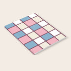 Soft Retro Grid Pattern Notebook Gallery Image 2