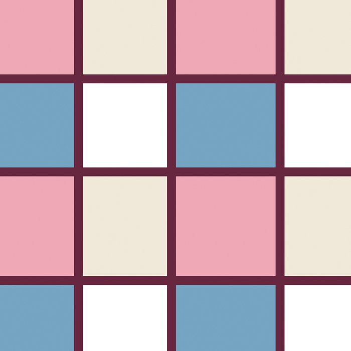 Soft Retro Grid Pattern Coffee Mug Gallery Image 2