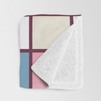 Soft Retro Grid Pattern Throw Blanket Gallery Image 3