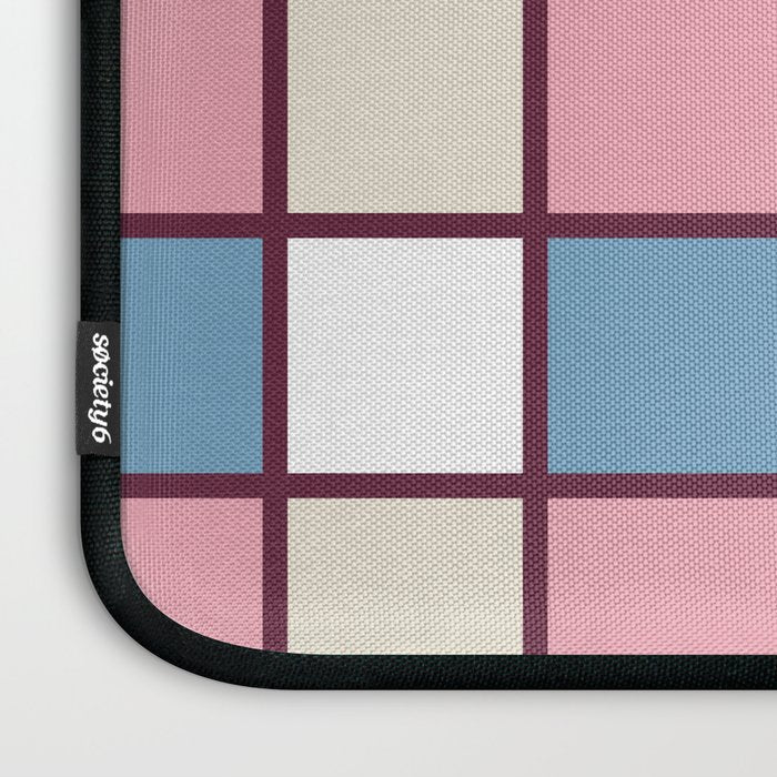 Soft Retro Grid Pattern Laptop Sleeve Gallery Image 3